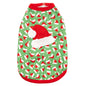 Santa Hats Dog Tank Top – Cotton, Green, Sizes XS–XXL