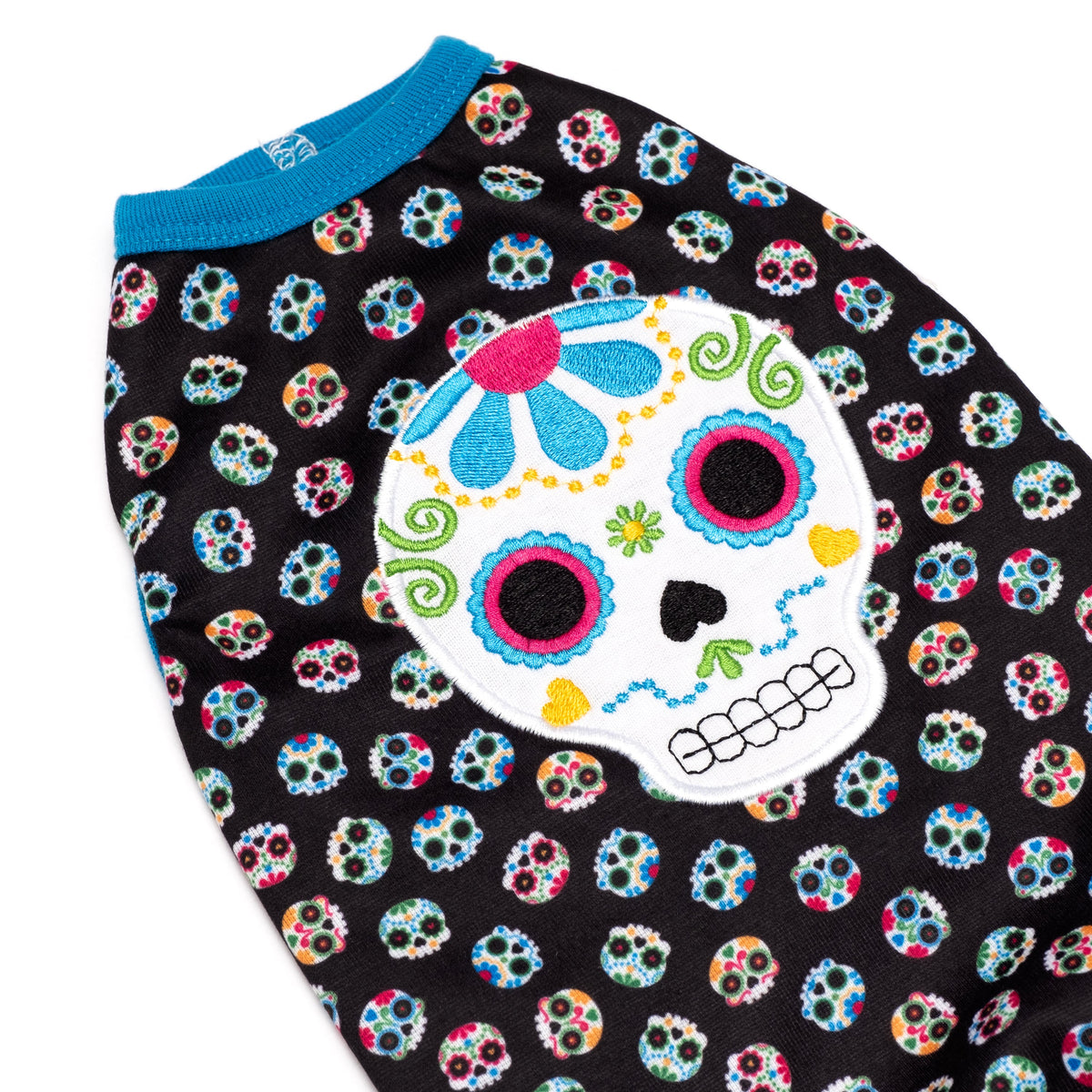 Skeletons Dog Tank Top – Cotton, Black, Sizes XS–XXL