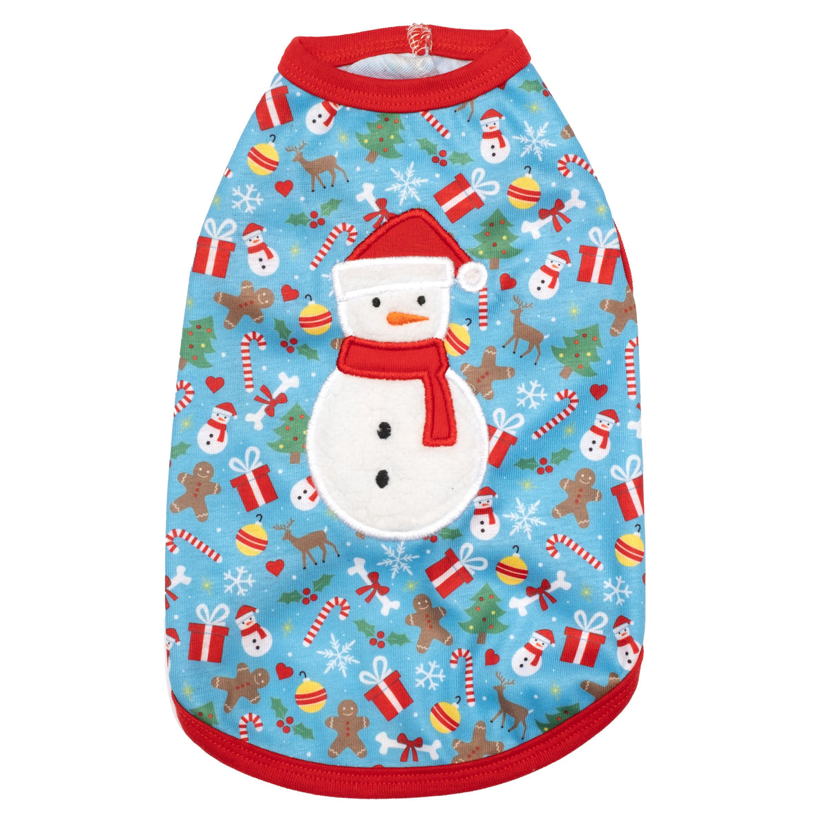 Winter Wonderland Dog Tank Top – Cotton, Blue, Sizes XS–XXL