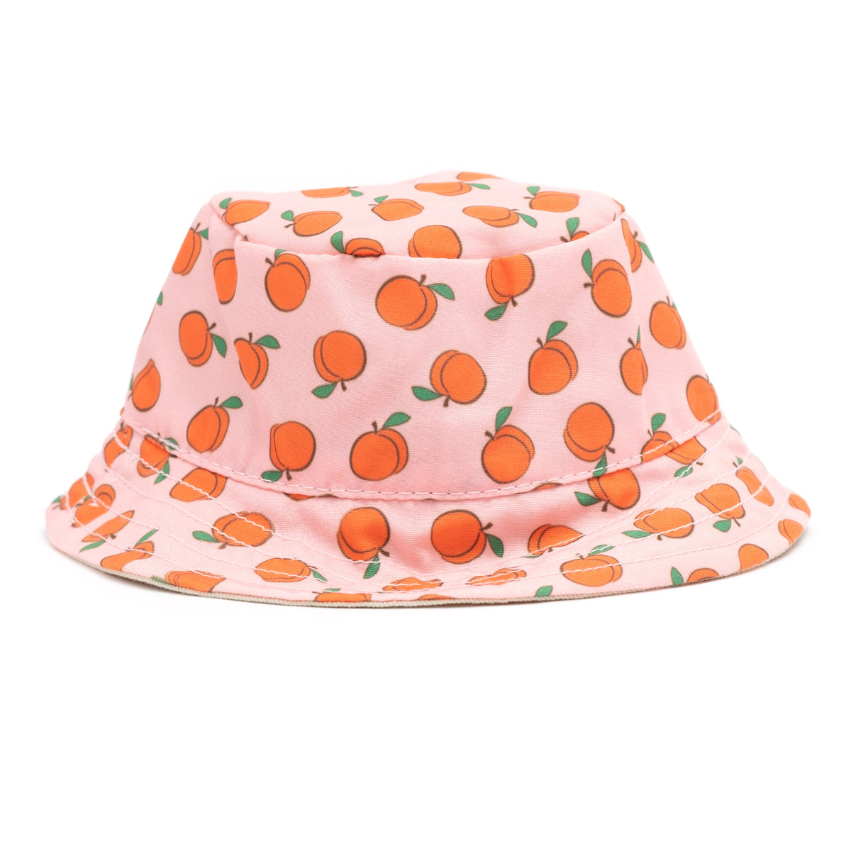 Peachy Keen Bucket Dog Hat – Polyester, Peach, Sizes S–XL