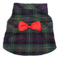 MacLeod Tartan Dog Dress – Cotton, Black Multicolored, Sizes XS–XXL