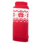 Fairisle Snowflake Turtleneck Dog Sweater – Acrylic, Red, Sizes XXS–XXL
