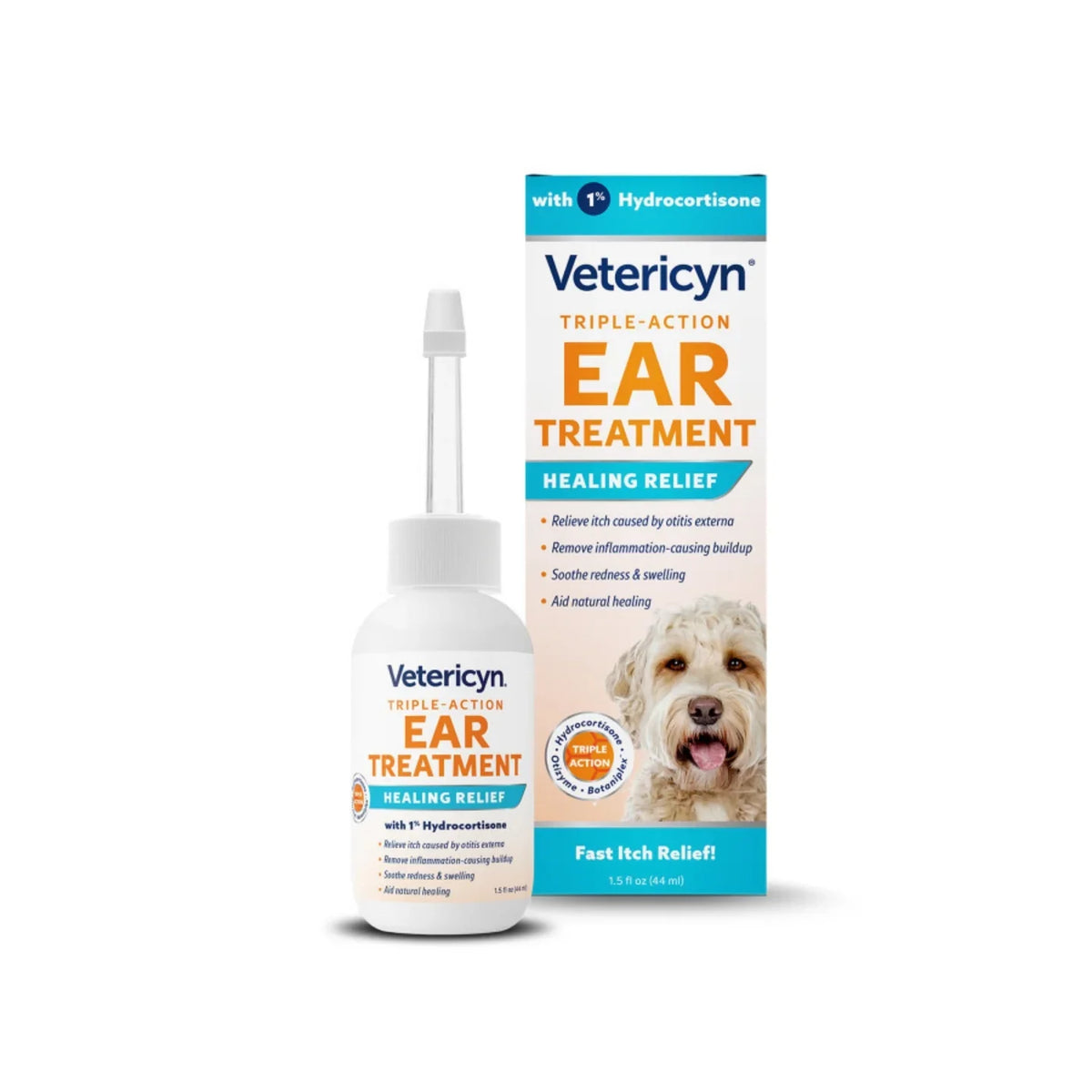 Vetericyn Triple-Action Dog Ear Infection Treatment 1.5 oz