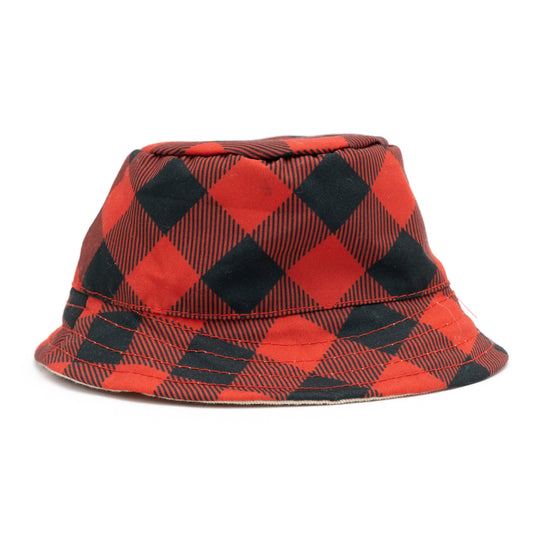 Buffalo Bucket Dog Hat – Polyester, Red, Sizes S–XL