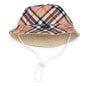 Plaid Bucket Dog Hat – Polyester, Tan, Sizes S–XL