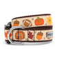 Fall Pumpkin Dog Collar in beige, main product view