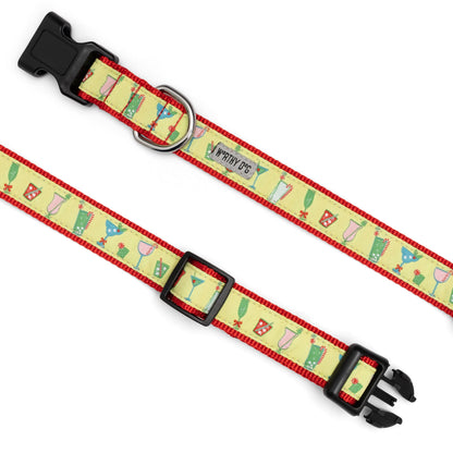 Holiday Cheer Dog Collar – Green, Sizes XS–XL