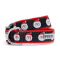 Black Santa Dog Collar in black, main product view