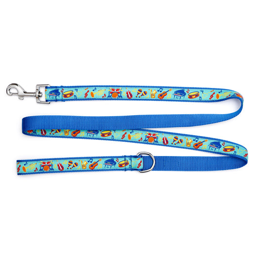 Music Dog Leash – Blue, Sizes S, L