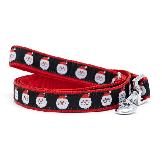 Santa Dog Leash – Black, Sizes S, L