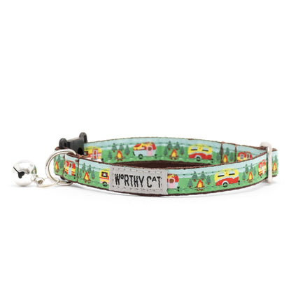 Happy Camper Cat Collar – Multicolored, Size One Size