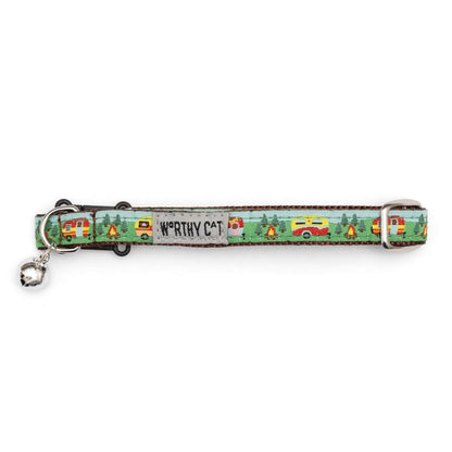 Happy Camper Cat Collar – Multicolored, Size One Size