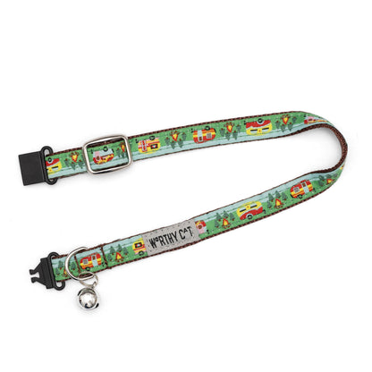 Happy Camper Cat Collar – Multicolored, Size One Size
