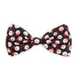 Santa Dog Bow Tie – Polyester, Black, Sizes S, L