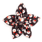 Santa Dog Flower – Polyester, Black, Sizes S, L