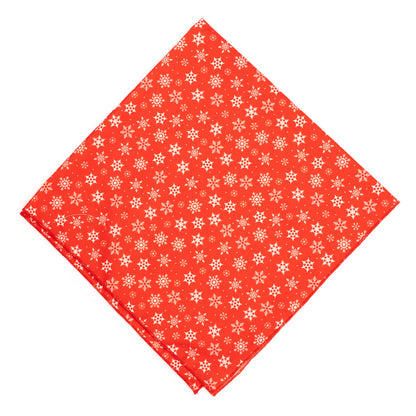Let it Snow Dog Bandana – Polyester, Red, Sizes S, L
