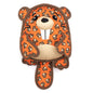 Orange Beaver Squeaky Dog Toy, front view