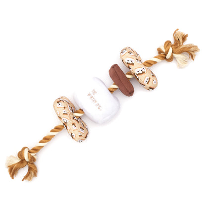 S’mores Squeaky Dog Toy in beige, product view 3