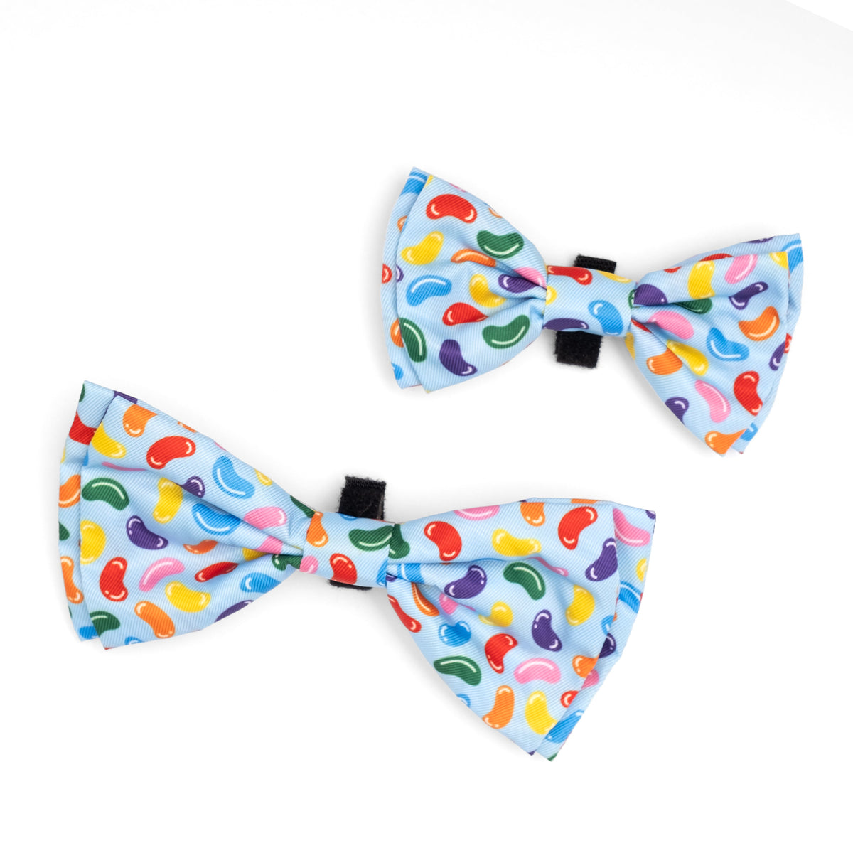 Jelly Beans Dog Bow Tie – Polyester, Blue, Sizes S, L