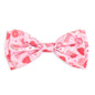 Love & Kisses Dog Bow Tie – Polyester, Pink, Sizes S, L
