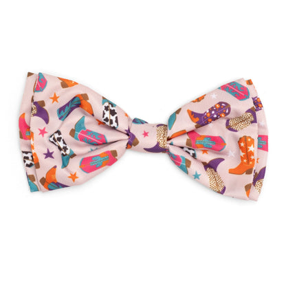 Wild Wild West Dog Bow Tie – Polyester, Beige, Sizes S, L
