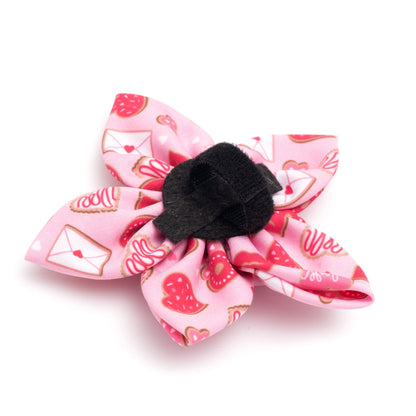 Love & Kisses Dog Flower – Polyester, Pink, Sizes S, L