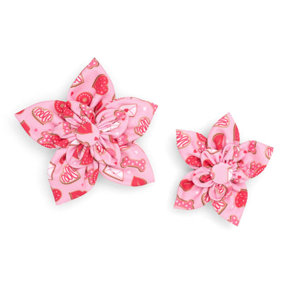 Love & Kisses Dog Flower – Polyester, Pink, Sizes S, L