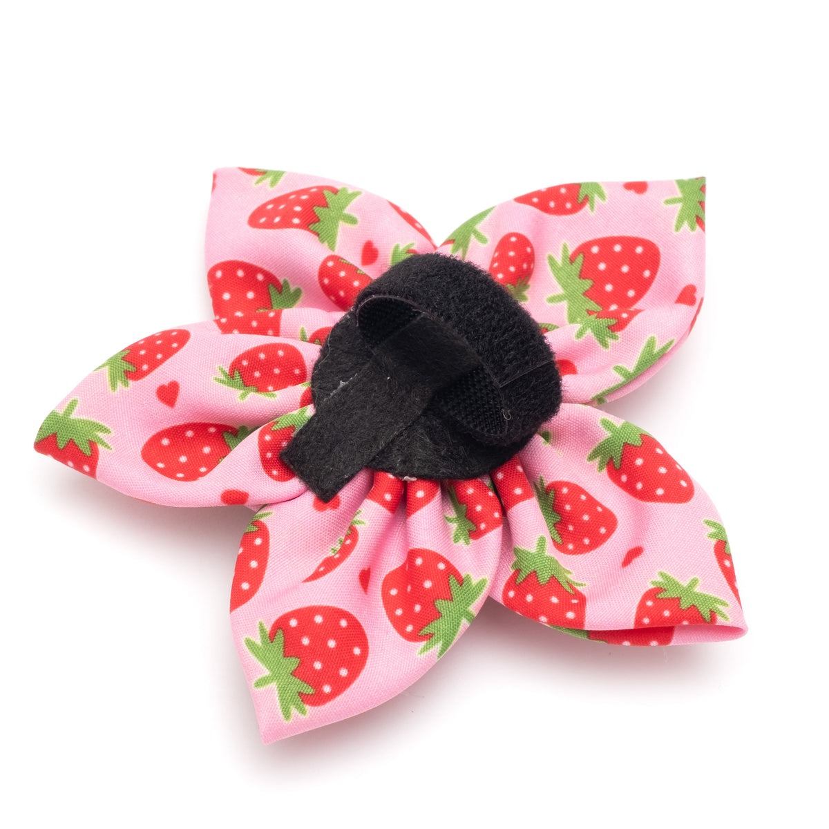 Strawberries Dog Flower – Polyester, Pink, Sizes S, L