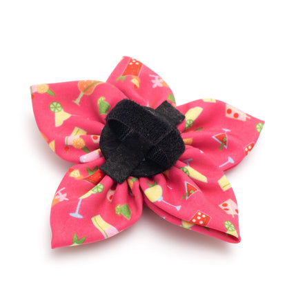 Summer Cheer Dog Flower – Polyester, Fuchsia, Sizes S, L