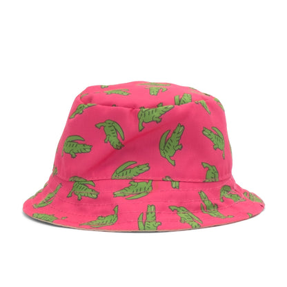 Alligators Bucket Dog Hat – Polyester, Blue & Pink, Sizes S–XL