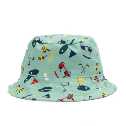 Golf Bucket Dog Hat – Polyester, Green & Pink, Sizes S–XL