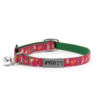 Summer Cheer Cat Collar – Fuchsia, Size One Size