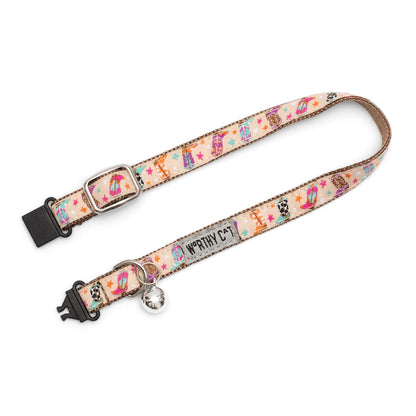 Wild Wild West Cat Collar – Beige, Size One Size
