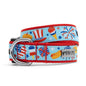 Independence Day Dog Collar – Blue, Sizes XS–XL