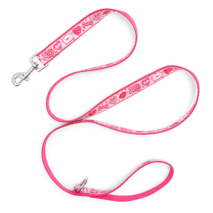 Love & Kisses Dog Leash – Pink, Sizes S, L