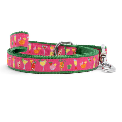 Summer Cheer Dog Leash – Fuchsia, Sizes S, L