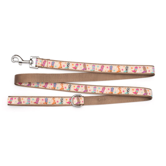 Wild Wild West Dog Leash – Beige, Sizes S, L