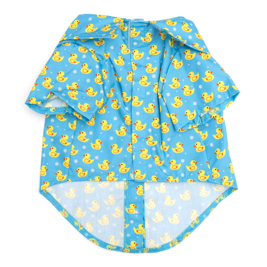 Rubber Duck Dog Shirt – Polyester, Blue, Sizes XS–XXL