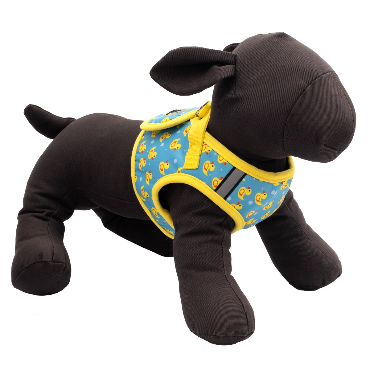 Blue Rubber Duck Step-In Dog Harness in blue/rubber duck, product view 4