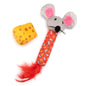 Mouse & Cheese Catnip Toy Set, multicolored, main product view