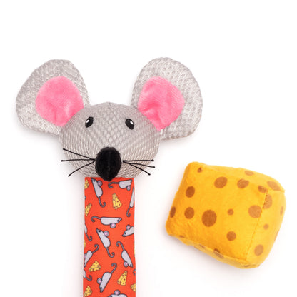 Mouse & Cheese Catnip Toy Set, multicolored, product view 2