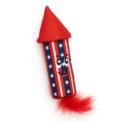 Firecracker Cat Cat Toy – Red/White/Blue, Size One Size