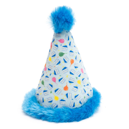 Birthday Hat Cat Cat Toy – Pink & Blue, Size One Size