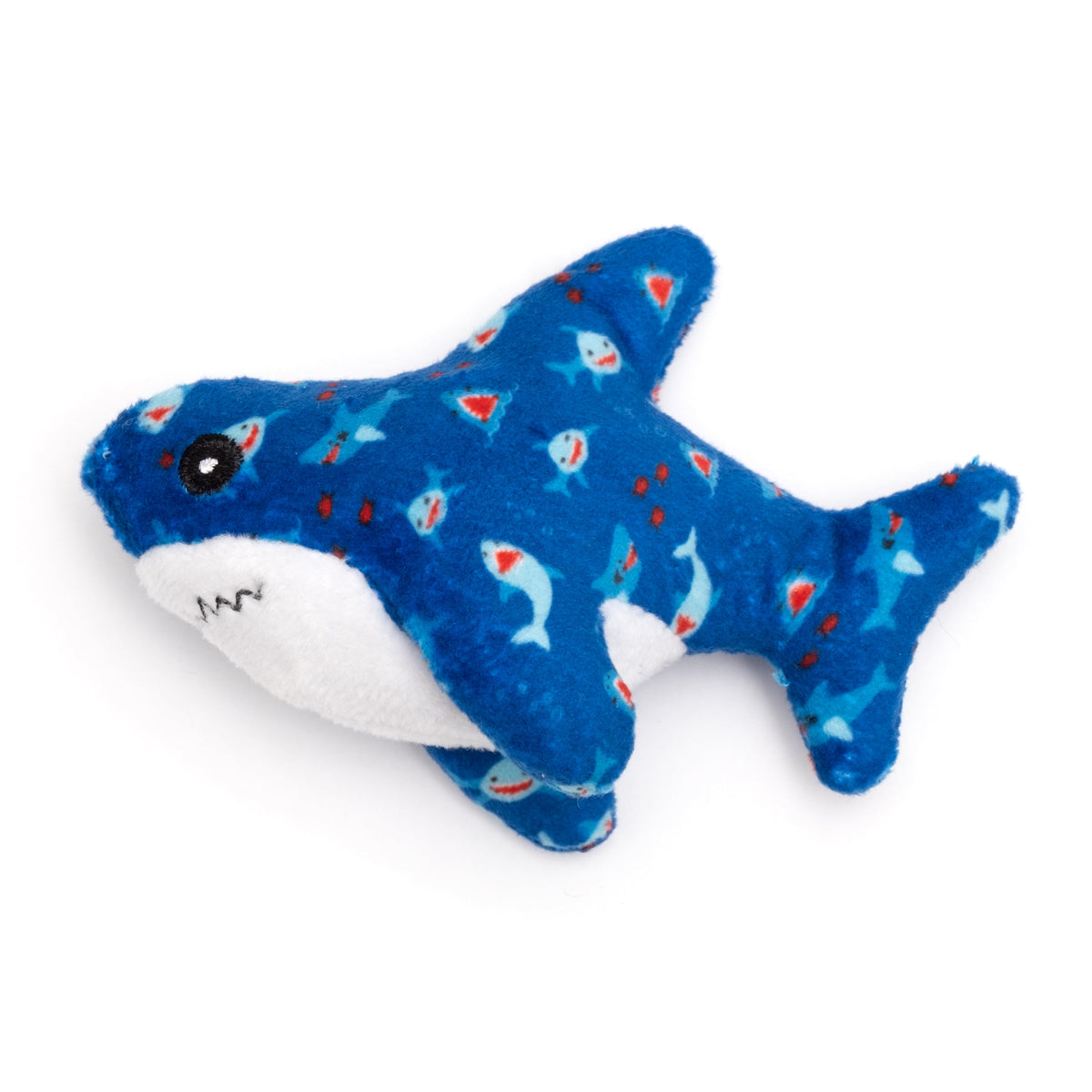 Blue Shark Catnip Cat Toy, blue, main product view