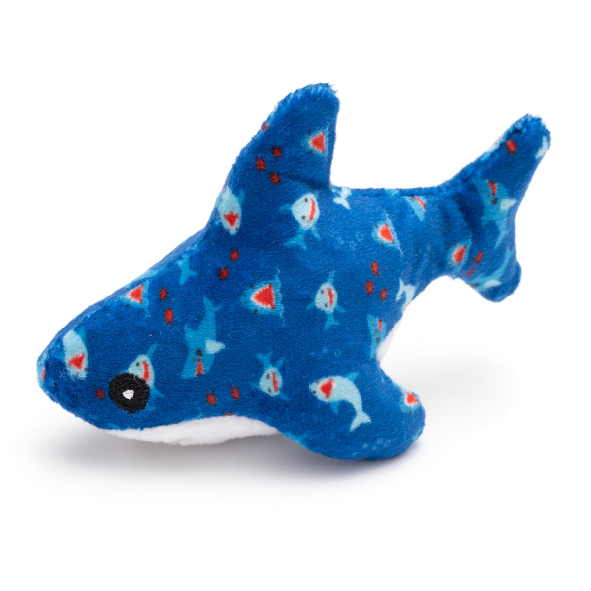 Blue Shark Catnip Cat Toy, blue, product view 2
