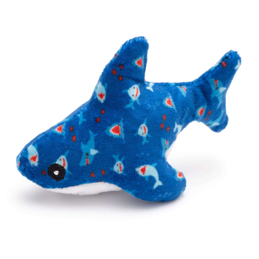 Blue Shark Catnip Cat Toy, blue, product view 2