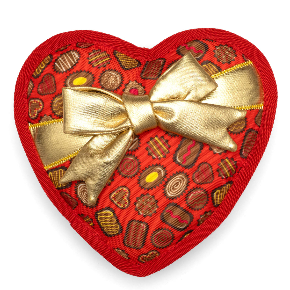 Box of Chocolates Dog Toy – Red, Size One Size
