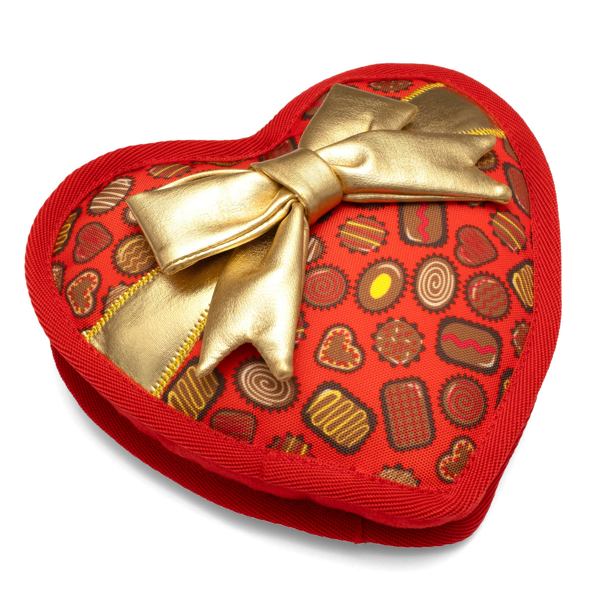 Box of Chocolates Dog Toy – Red, Size One Size