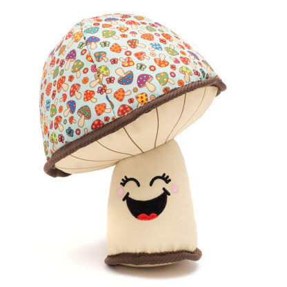 Mushroom Squeaky Dog Toy in mint green, main product view