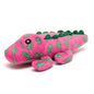 Pink Alligator Catnip Cat Toy, front angle of pink alligator